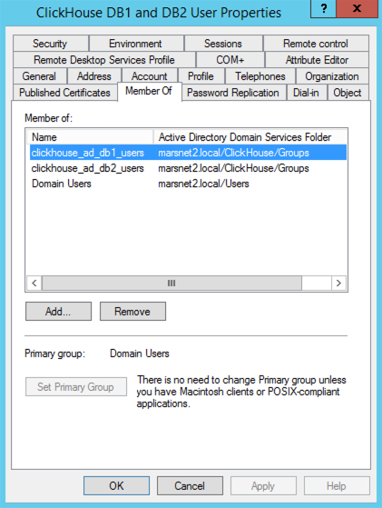 Example user group membership - Zoomed